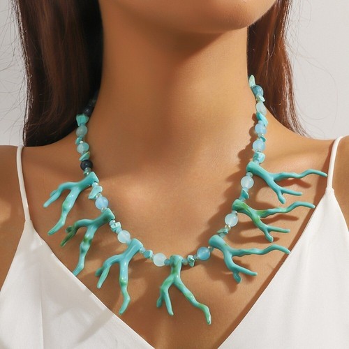 Bohemia Coralal Pendant Necklace Multi-layer Ocean Style Beach Choker Summer - Picture 15 of 19