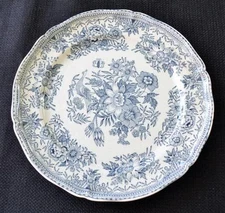 Antique 1874-1909 VILLEROY & BOCH Germany Gray FASAN Pattern 6 7/8"d B &B Plate