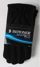 Isotoner Mens 700M1 Smart Touch Winter Gloves, Black - MSRP 55 NWT