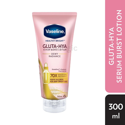 Vaseline 70x GLUTA-HYA Serum Dewy Radiance 300ml & NIVEA Extra