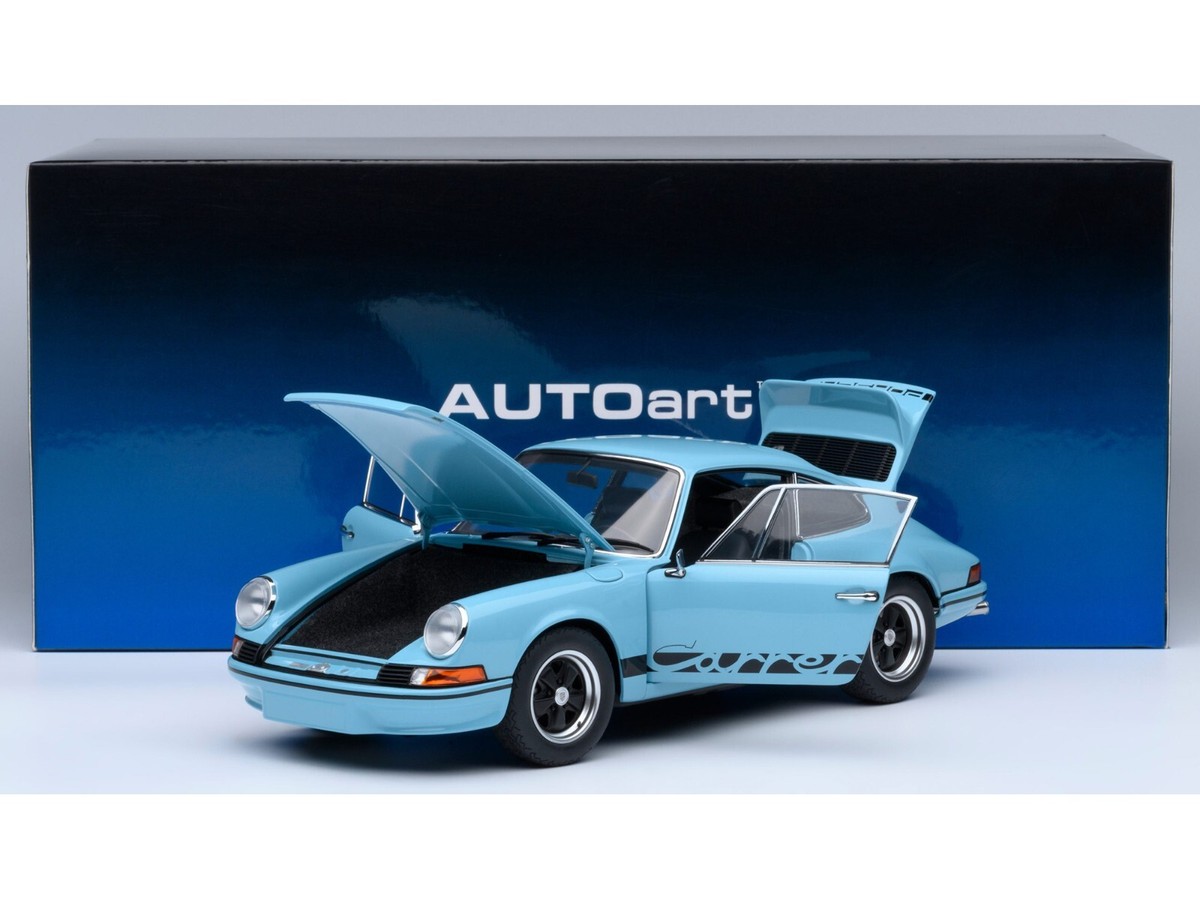 PORSCHE 911 CARRERA 2.7 RS GULF BLUE 1/18 MODEL CAR BY AUTOART