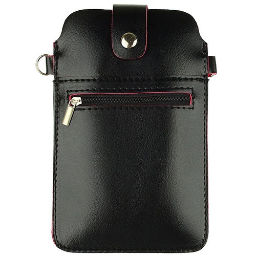 Clear Screen Pouch Faux Leather Crossbody Bag Phone Carry Bag With iPhone 16 Pro - Picture 12 of 12