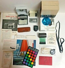 Vintage Lot of Polaroid Camera Accessories/Manuals/etc - Untested
