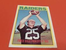 1972  TOPPS  #  210   FRED  BILETNIKOFF     NEAR  MINT /  MINT  OR  BETTER  !!