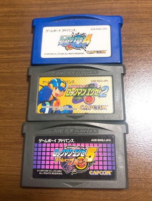 Rockman Exe Mega Man Battle Network 2 & 4 Blue Moon & 5 Team of Blues Set GBA
