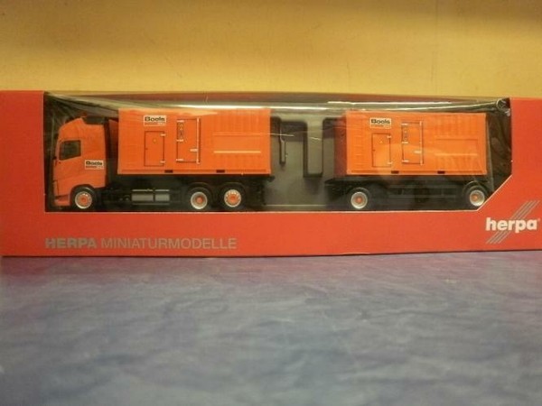 Herpa Lkw Volvo FH4 Glob Xl Hakenlift-Hz Mit 2 Stromaggregaten 307031-image