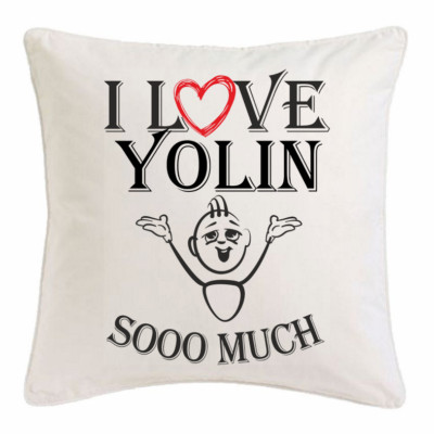 I Love Yolin KISSENBEZUG 40X40cm Ich Liebe Yolin Weiss 108956