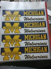 4 Michigan Wolverines Stickers