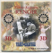 Pierre-Auguste Renoir Paintings Converted to 3-D View-Master 3-Reel Packet New