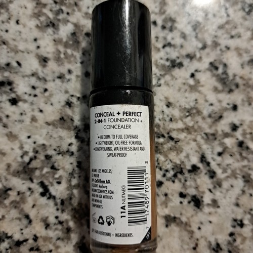 Milani Conceal + Perfect 2+1 Foundation & Concealer 1 fl oz - #11A Nutmeg 2 Pack - Picture 2 of 2