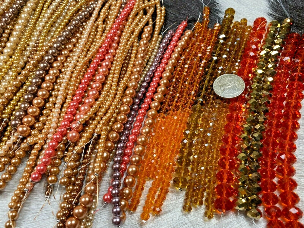 Gold crystal best sale beads