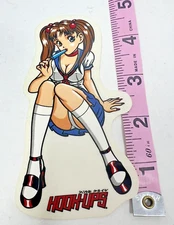 Rare Vintage Hook Ups Popsicle Girl Vinyl Sticker Decal