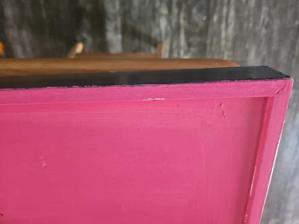 Barbara Finsness Designs 2004 BERMUDA COTTAGE WOODEN TRAY 19.5 x 13 Signed Vtg. - Image 4 of 4