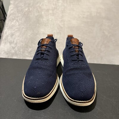 Cole Haan Original Grand Wingtip Oxford Men\'s 10.5 M Blue C27960 Shoes Cole Haan Original Grand StitchLite Men Size 10.5 M Blue  main image 3