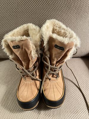 New JBU Mendocino Womens Winter Boots Size Tan
