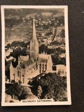 Tobacco Card, Senior Service,BRITAIN FROM THE AIR, 1939,Salisbury Catherdral,#18