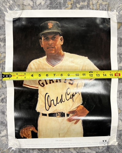 San Francisco Giants Orlando Cepeda Signed Autographed 16x20 Poster - Picture 2 of 8