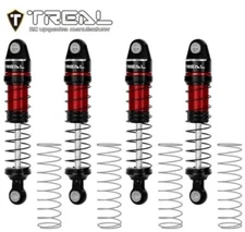 Treal TRX 4M Shocks 59mm Adjustable w/ Optional Springs Red