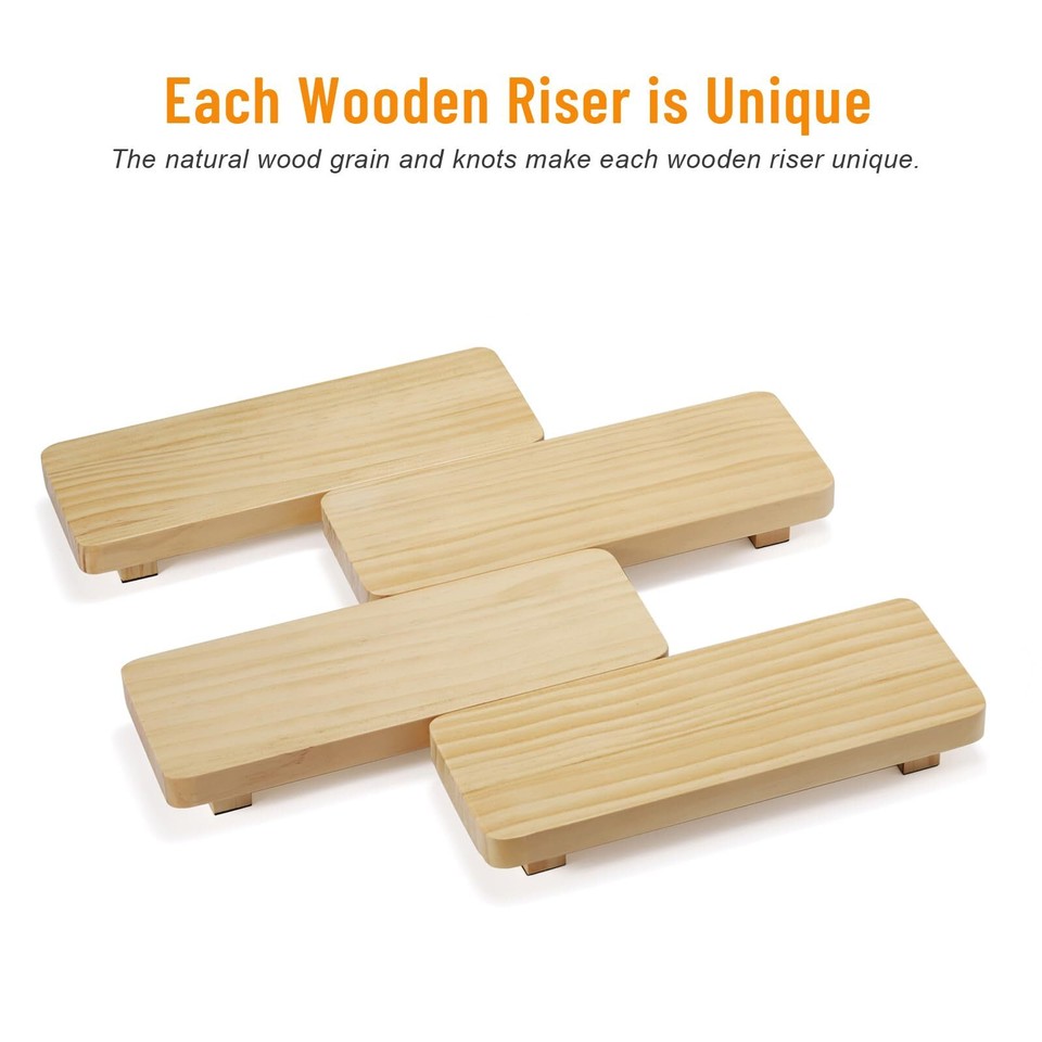 Pine Wood Riser for Home Decor Small Plant Stands Decorative Wood ...