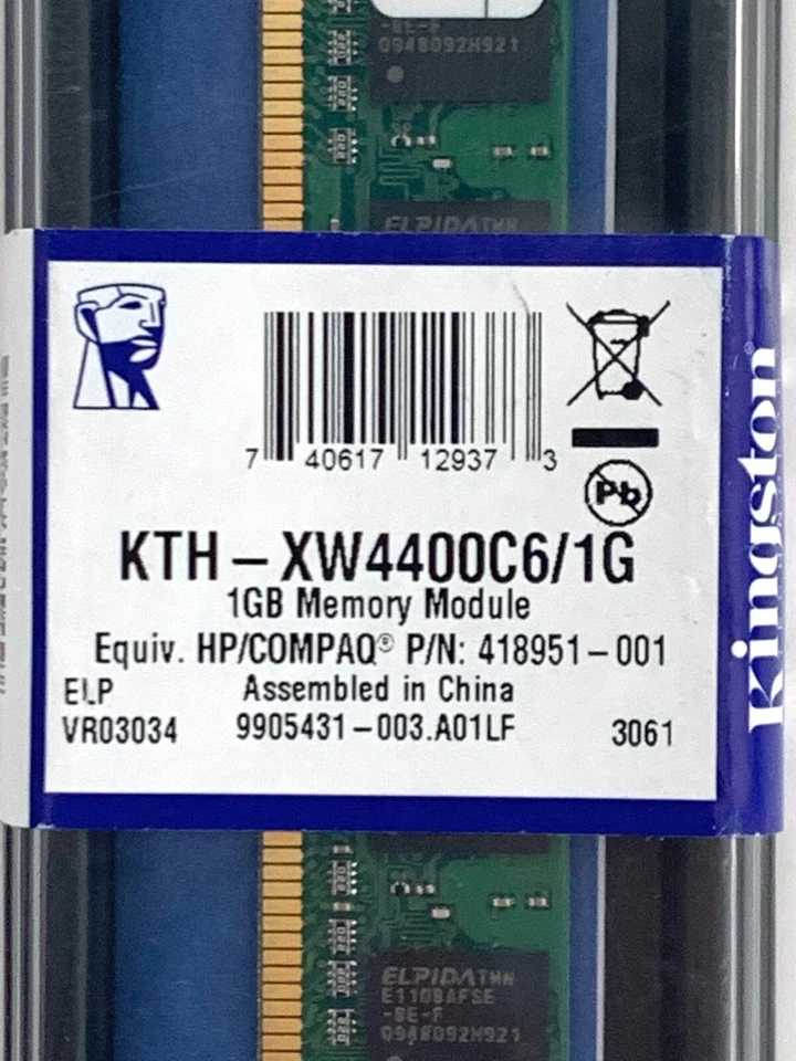 Kingston 2GB(2X1GB) PC2-6400 DDR2-800MHz non-ECC Unbuffered CL6 240-Pin DIMM - Image 3 of 4