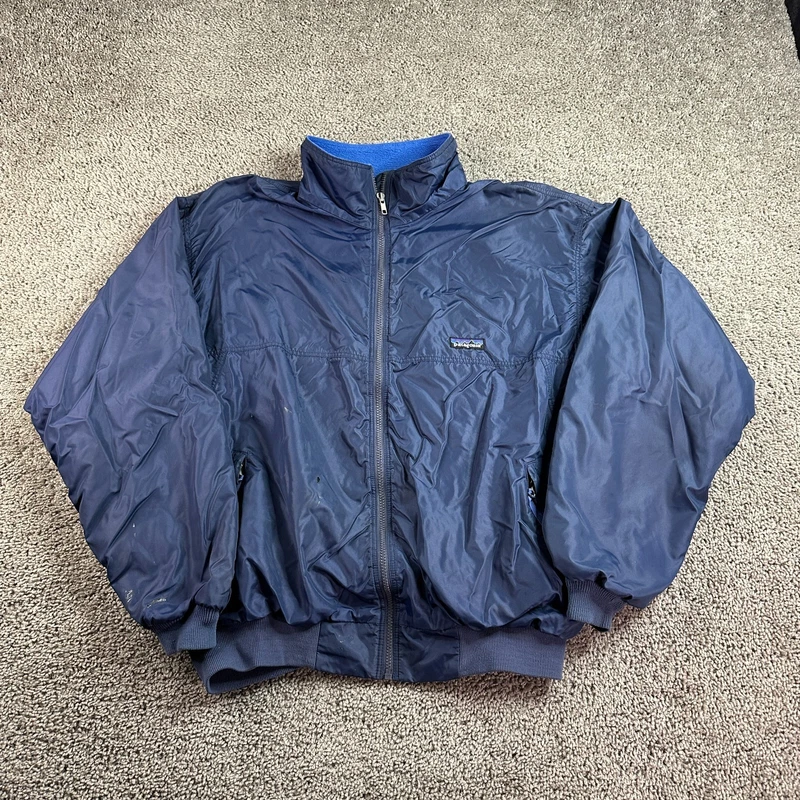 patagonia vintage 90s capilene fleece shelled bomber jacket