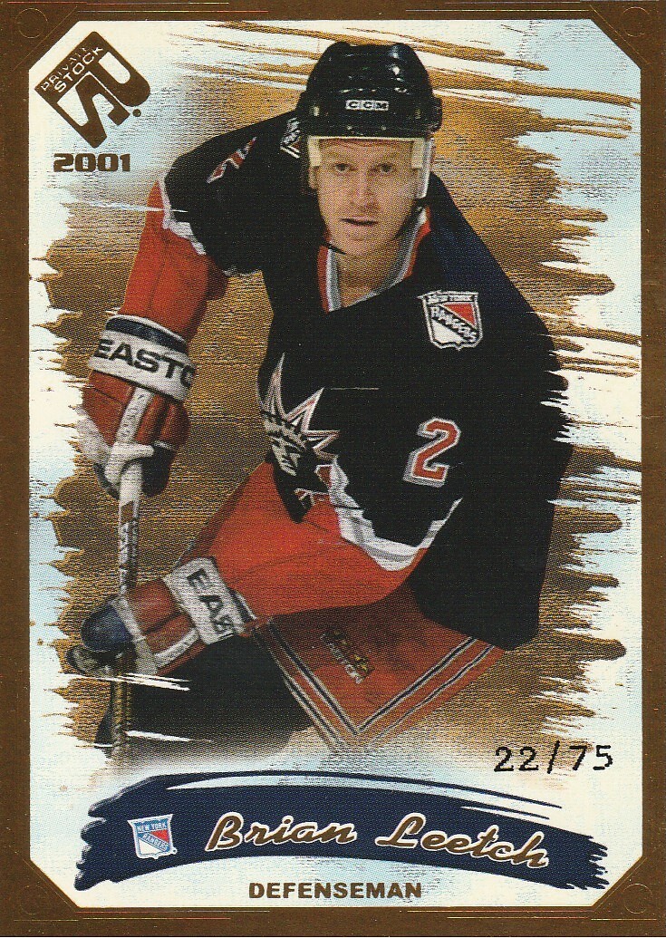 2000-01 Private Stock Gold #65 Brian Leetch/75