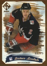2000-01 Private Stock Gold #65 Brian Leetch/75