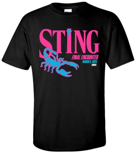 T-shirt STING FINAL MEET 3 marca 2024 - XS-5XL - AEW ALL WRESTLING ELITE - Zdjęcie 1 z 3
