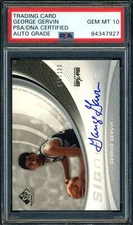 George Gervin PSA DNA Gem Mint 10 Signed 2004 SP Game Used Significance /100 Aut