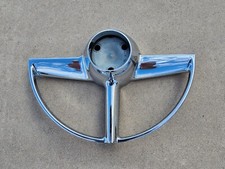 Original 1951 Studebaker Steering Wheel Horn Button Chrome Ring Trim Oem 530067