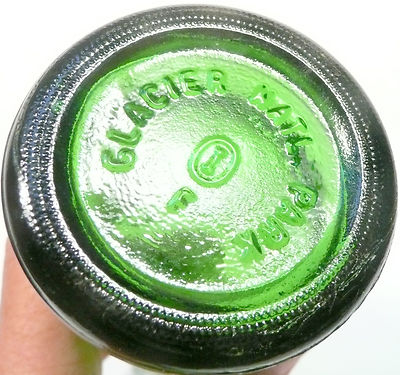 vintage ACL Soda POP Bottle:  7 OZ ''DIMPLED'' SPRITE salutes GLACIER NAT PARK