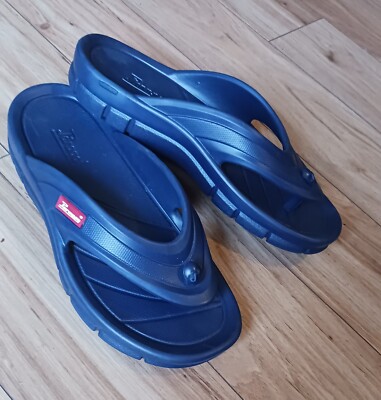 PARAGON MEN'S BLUE WATERPROOF FLIPFLOP THONG SLIPON SIZE 10 SHOE