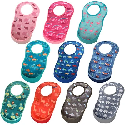 Bibetta Ultrabib Waterproof Neoprene Weaning Baby Toddler Bib Feeding Unisex 6m+