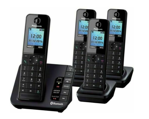 Panasonic KX-TGH260E Quad Phone with Answer Machine & Link2Mobile Bluetooth - Picture 1 of 4