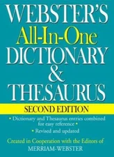 Webster's All-In-One Dictionary & Thesaurus, Second Edition - VERY GOOD