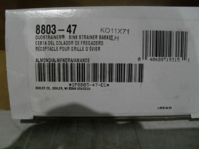 Kohler K 5944 47 Wire Basket Almond For Sale Online Ebay