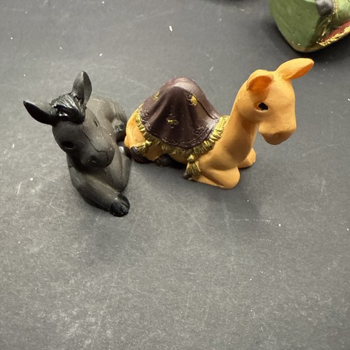 Vintage Kurt Adler Kinderkrippe 13-teilig Resin Figuren Weihnachten - Bild 10 von 16