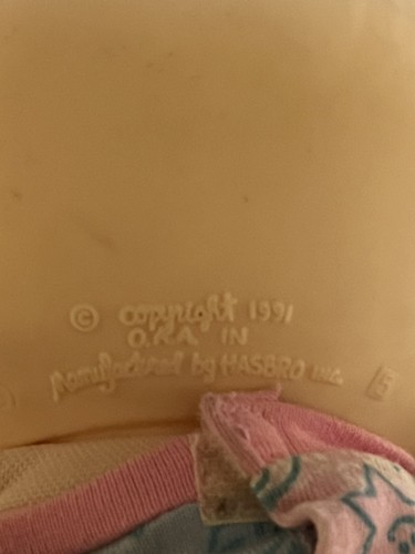 Vintage Cabbage Patch Kids Asian Girl Doll Preemie Baby Hasbro - Picture 4 of 6