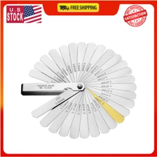 Spurtar 32-Blade Feeler Gauge Set SAE/Metric 0.0015-0.035" for Gap & Thickness