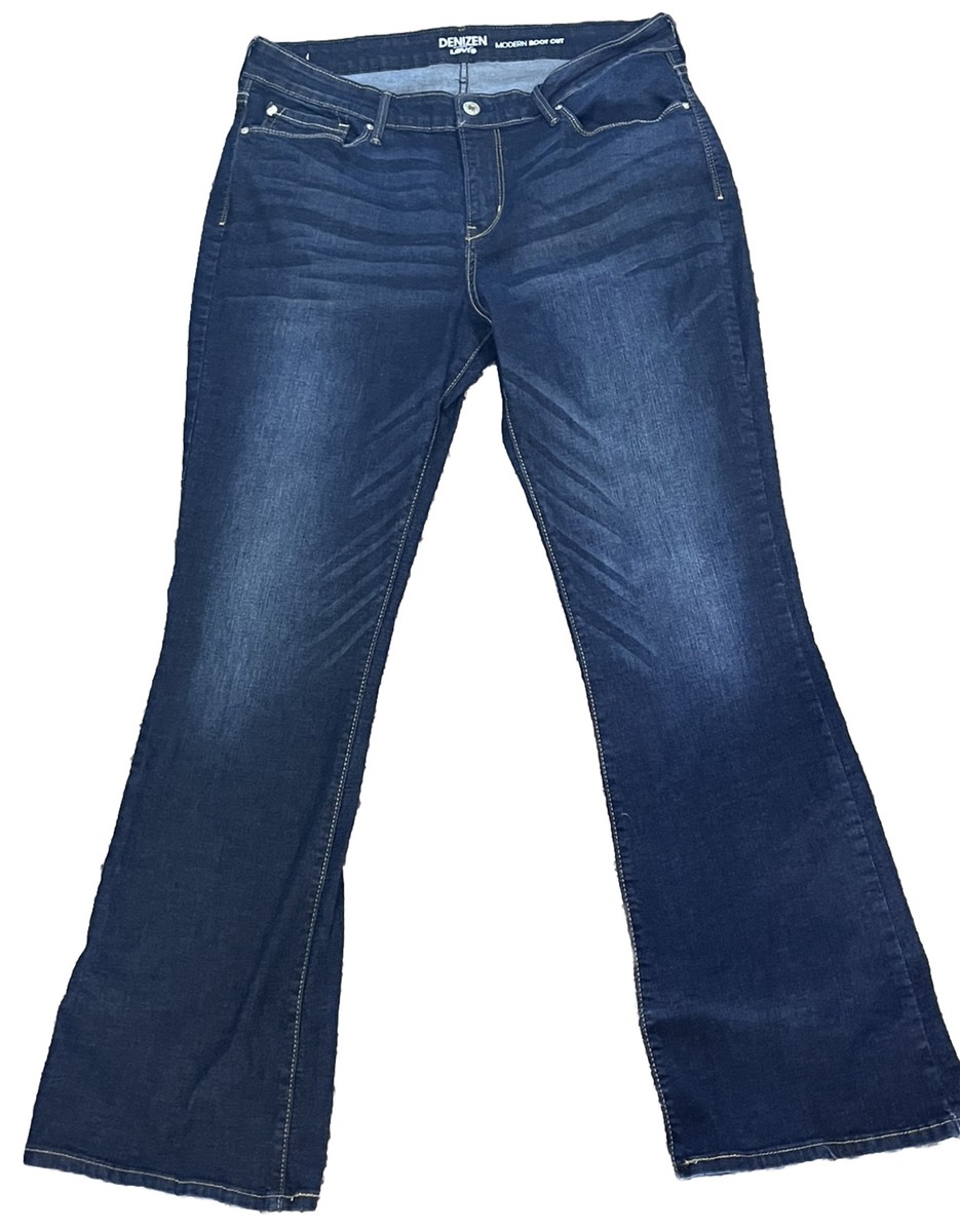 Denizen Levis Womens Modern Bootcut Jeans Plus SZ 18M 34X32 Dark