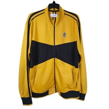 Ovadia & Sons Future Track Jacket L Gold Black Athletic Fit Athleisure Casual