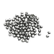 Round Shaped Lead Weight Sinker Fishing Split Shot Gray 0.94g Per Piece 100 Pcs