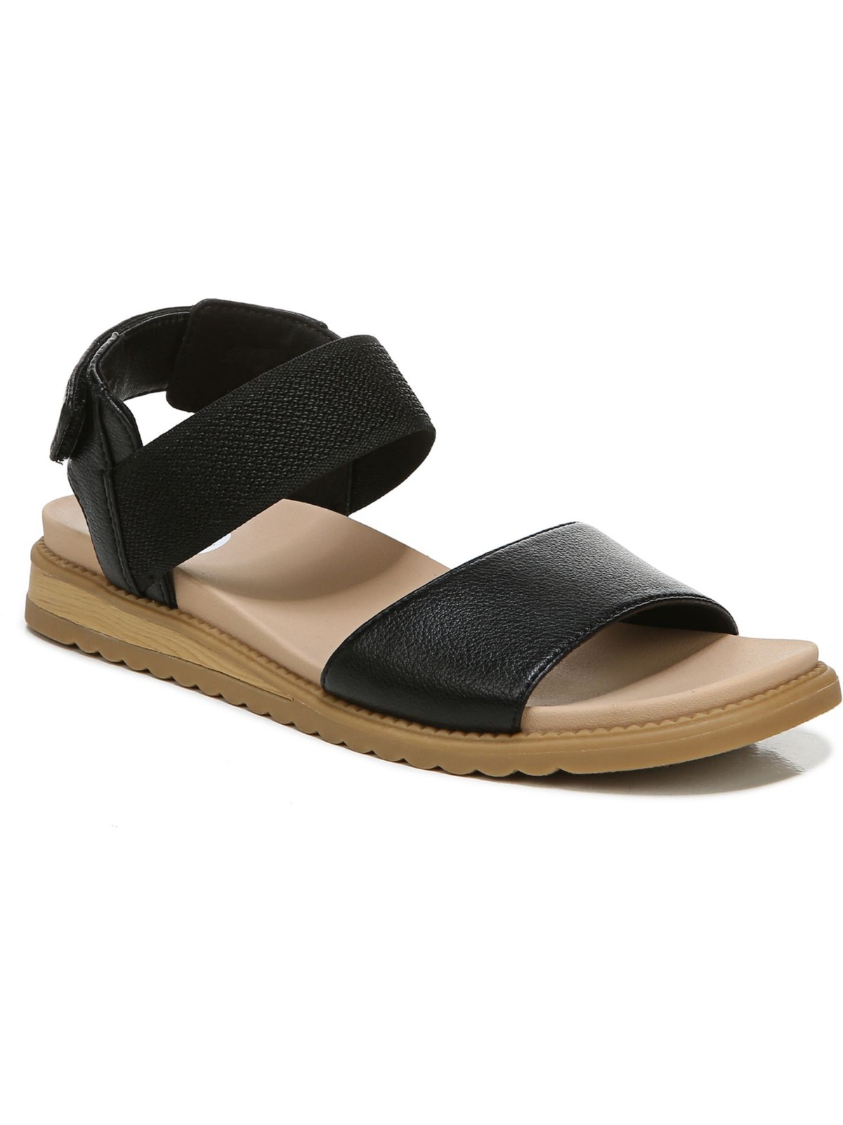 Мужские черные босоножки на танкетке Island Life с ремешком на щиколотке и открытым носком DR SCHOLLS 95 М 4890₽