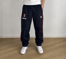 Adidas AC Milan 07/08 Track Pants Vintage Men's L Black/Red