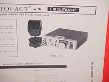 1978 VECTOR CB RADIO SERVICE SHOP MANUAL MODEL 770