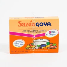 Sazon Goya Coriander & Annatto (Con Culantro Y Achiote) 8 packets 02/2026