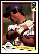 Dave Kingman 1982 Donruss #182 New York Mets MLB READ FREE SHIPPING AutographDen