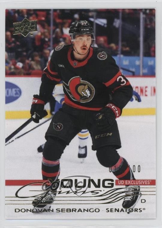 2025 Upper Deck Series 1 Young Guns Exclusives 19/100 Donovan Sebrango #229 0d14