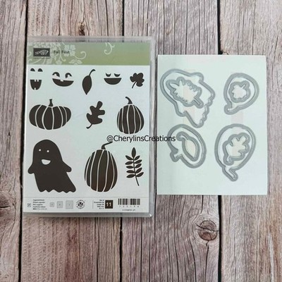 Fall Fest Stampin Up Stamp Set & Dies Bundle NEW 135194 HALLOWEEN GHOST PUMPKIN