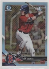 2018 Bowman Draft Chrome Sky Blue Refractor 257/402 Nick Decker #BDC-124 6fs